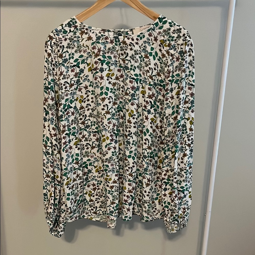 Loft floral printed blouse